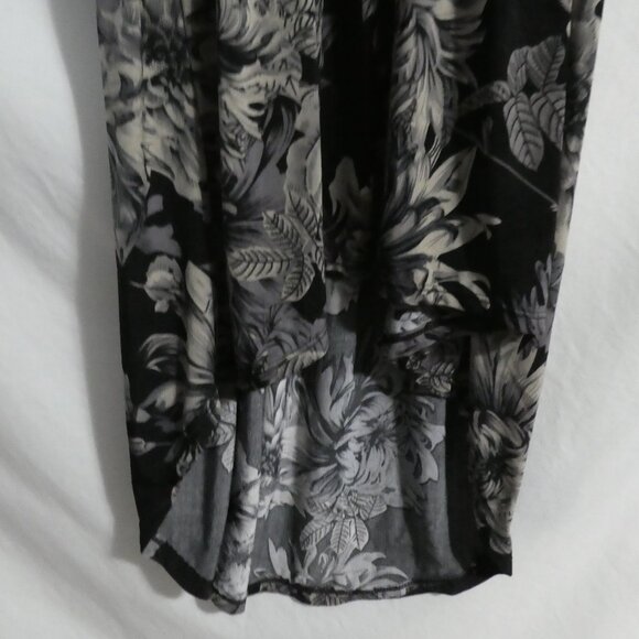 CANDY COUTURE | medium | Black and Grey Spaghetti Strap High Low Dress - Picture 8 of 16